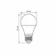 Bec LED VIDEX-E27-A60-8W-WW