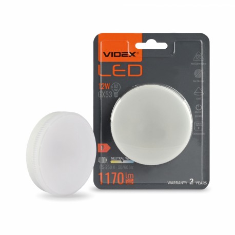 LED Bulb VIDEX-GX53-12W-Alb neutru