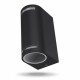 Aplica dubla de exterior Videx Justin Neagra