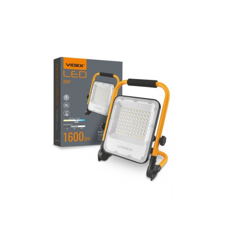 Proiector LED 50W reincarcabil VIDEX FLOOD EMEKA