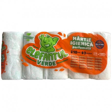 Hartie igienica Elefantul 10 role 3 straturi 115 foi