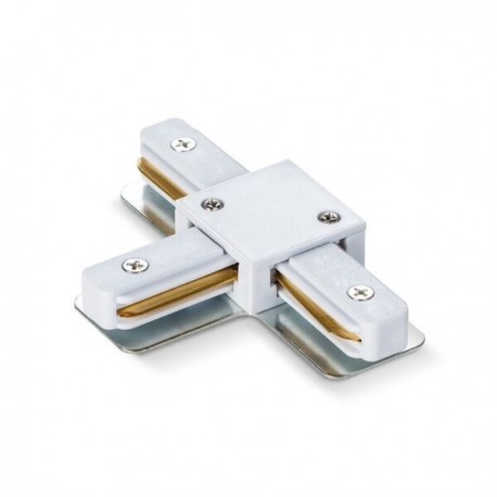 Conector de tip T pentru sina spoturi VIDEX Alb