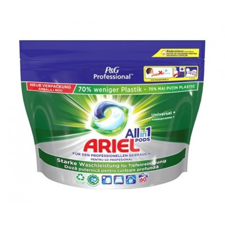 Ariel Pods Professional All In1 Detergent Rufe,60 capsule