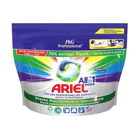 Ariel Pods Professional All In1 Detergent Rufe Color,60 capsule