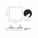 Spot cu led 15W fara rama Videx