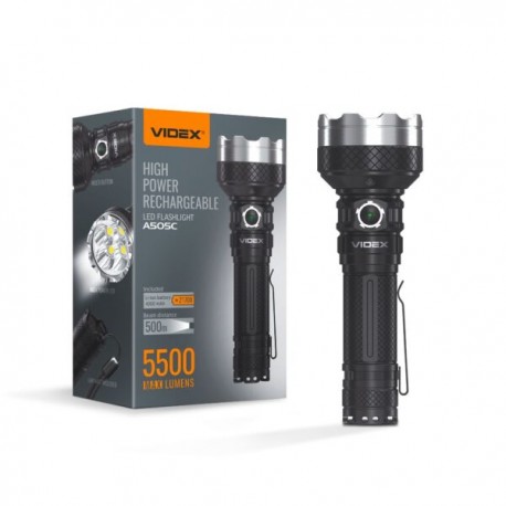 Lanterna Videx Tactica Led 5500Lm 5000K A505C