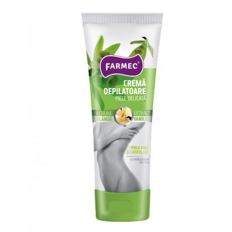 Crema depilatoare Farmec piele sensibila Vanilie, 150 ml