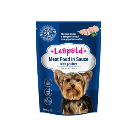 Leopold Hrana Umeda Premium Adult, Cu Pasare, 100 g