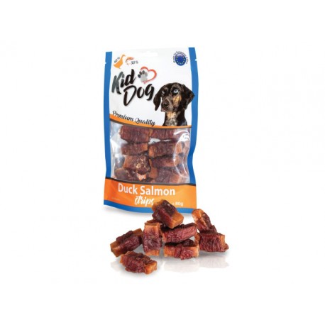 Kid dog Recompense Fasii De Somon Invelite Cu Carne Rata 80 g